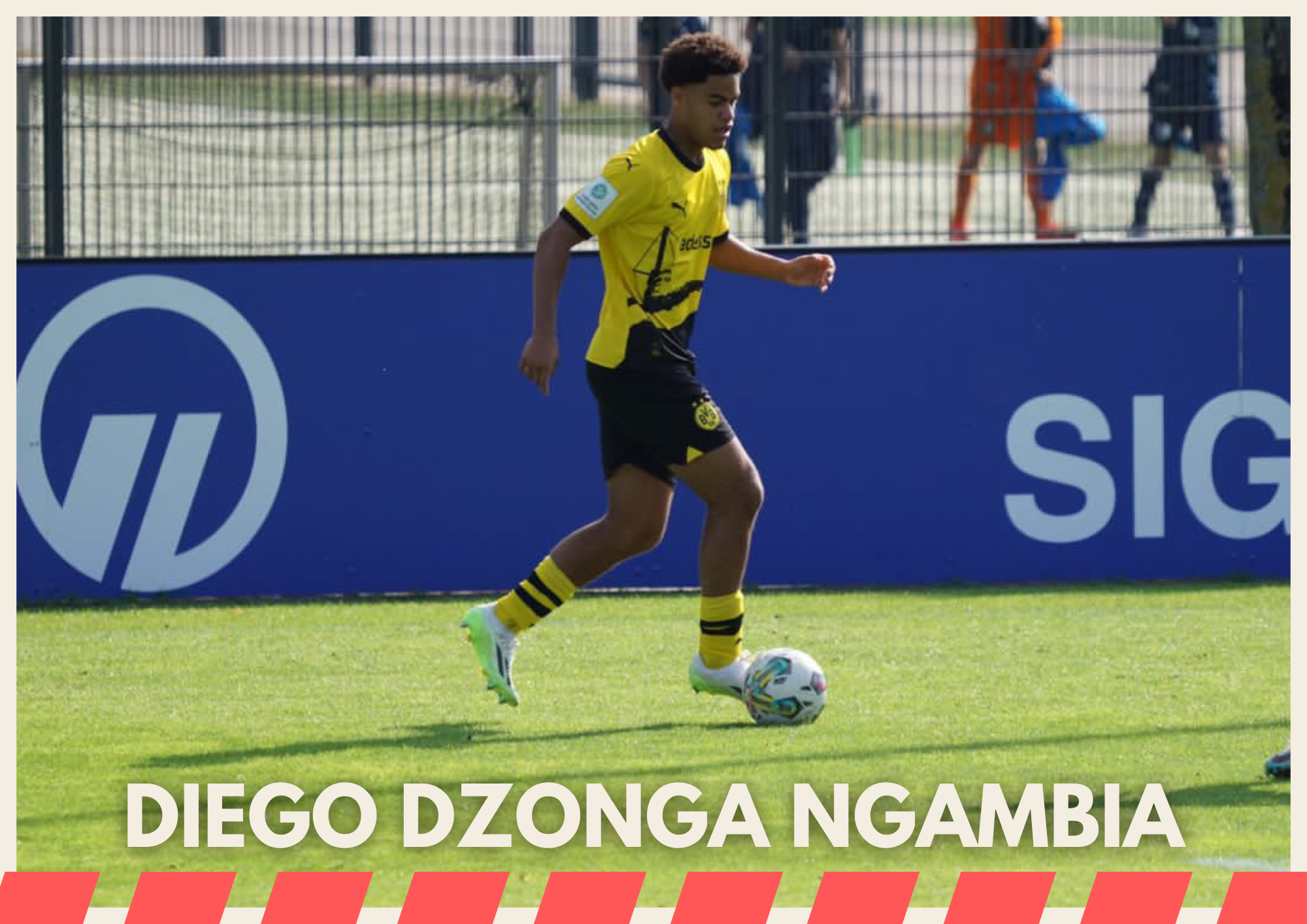 Interview Diego Dzonga Ngambia, joueur du Borussia Dortmund