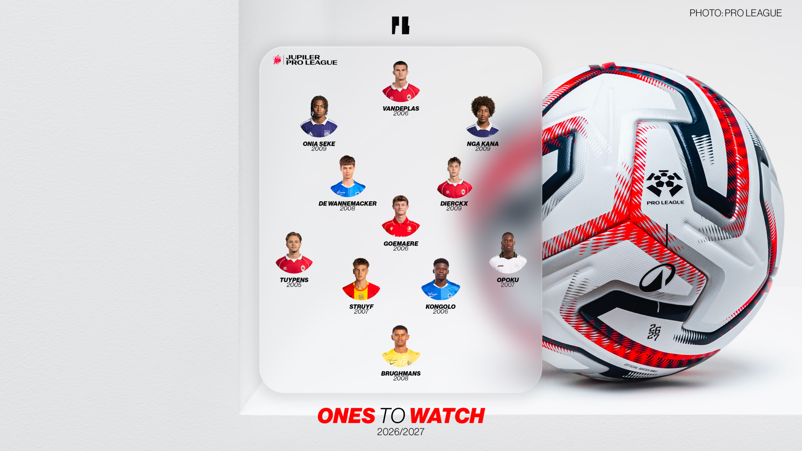 One player to watch in the Jupiler Pro League by position this season